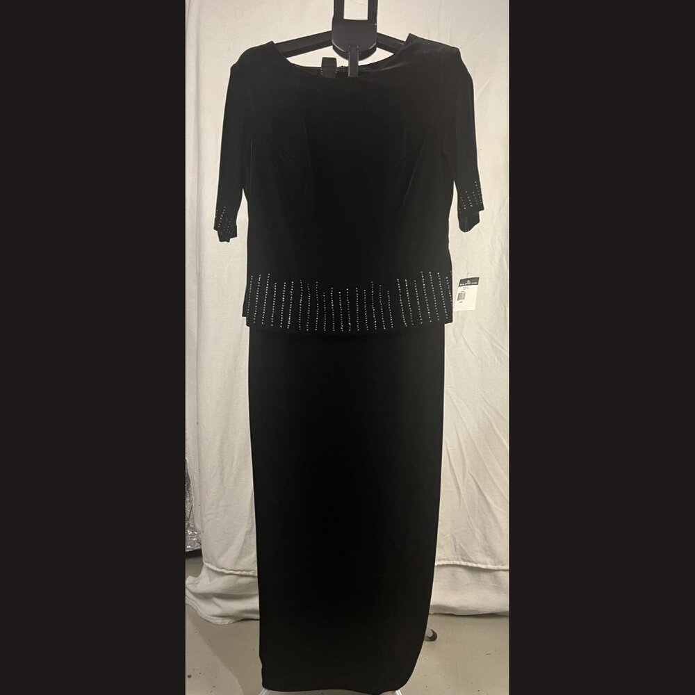Teddi evening women's black dress size 14w